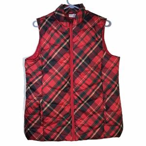 COPY - Kim Roger’s Red Plaid Puffer Vest